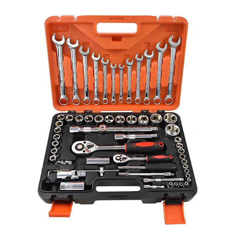 跨境 61件套装内六角套筒工具组合 小飞中飞快速棘轮扳手套装工具,3C数码配件,USB灯,淘宝优惠券,粉丝福利购,淘宝优惠卷