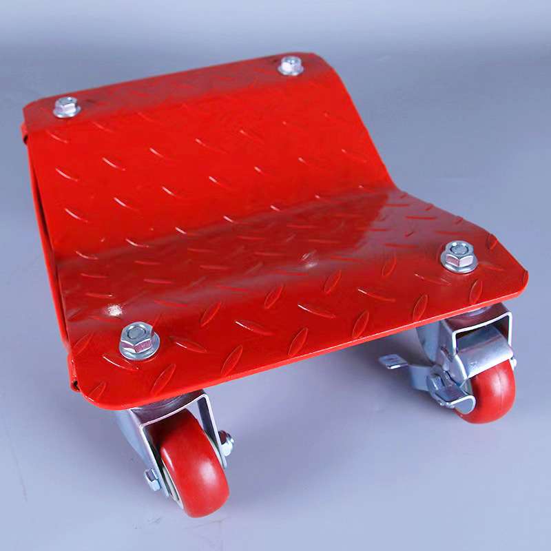 加厚板式移车器移车挪车器万向轮钢板工具车物业简易拖车平板车