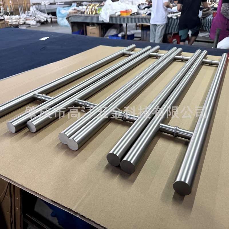 不锈钢拉手加厚圆管大型商超工程玻璃大门拉手店面实体双开门把手