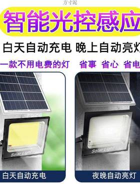太阳能户外庭院路灯超亮农村家用感应大功率室内led防水照明1000
