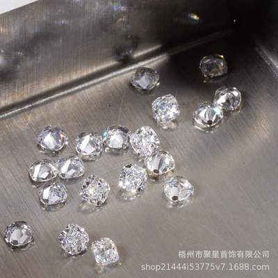 实验室人工培育钻石雷迪恩宝塔肥方异形裸石碎钻人造钻石首饰用石