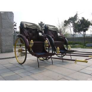 三轮拉客仿古复双人可人力道具古老舞台上海婚庆观光黄包车黄包车