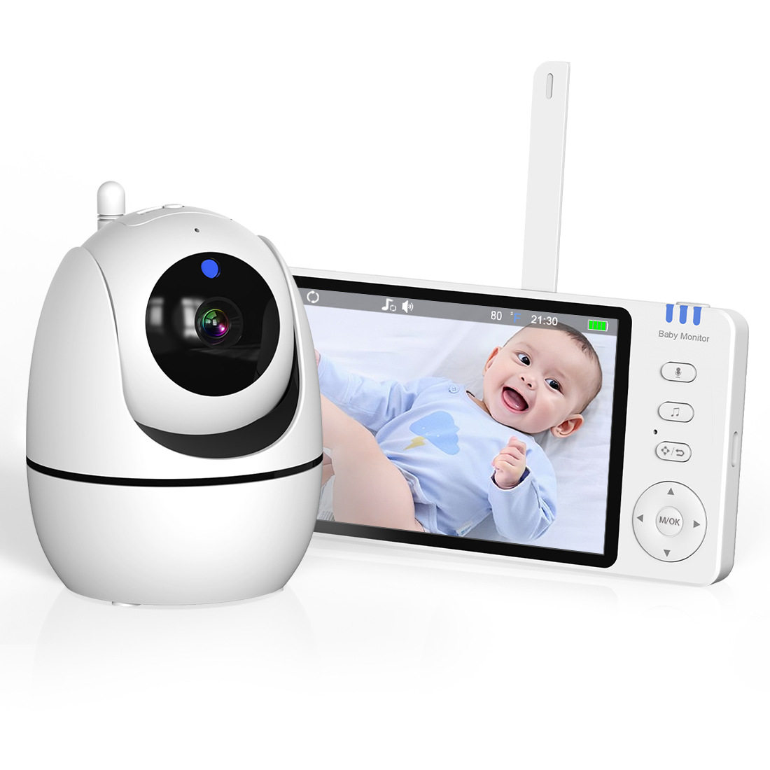 5英寸婴儿监视器宝宝监护器婴儿监护器abm501babymonitor