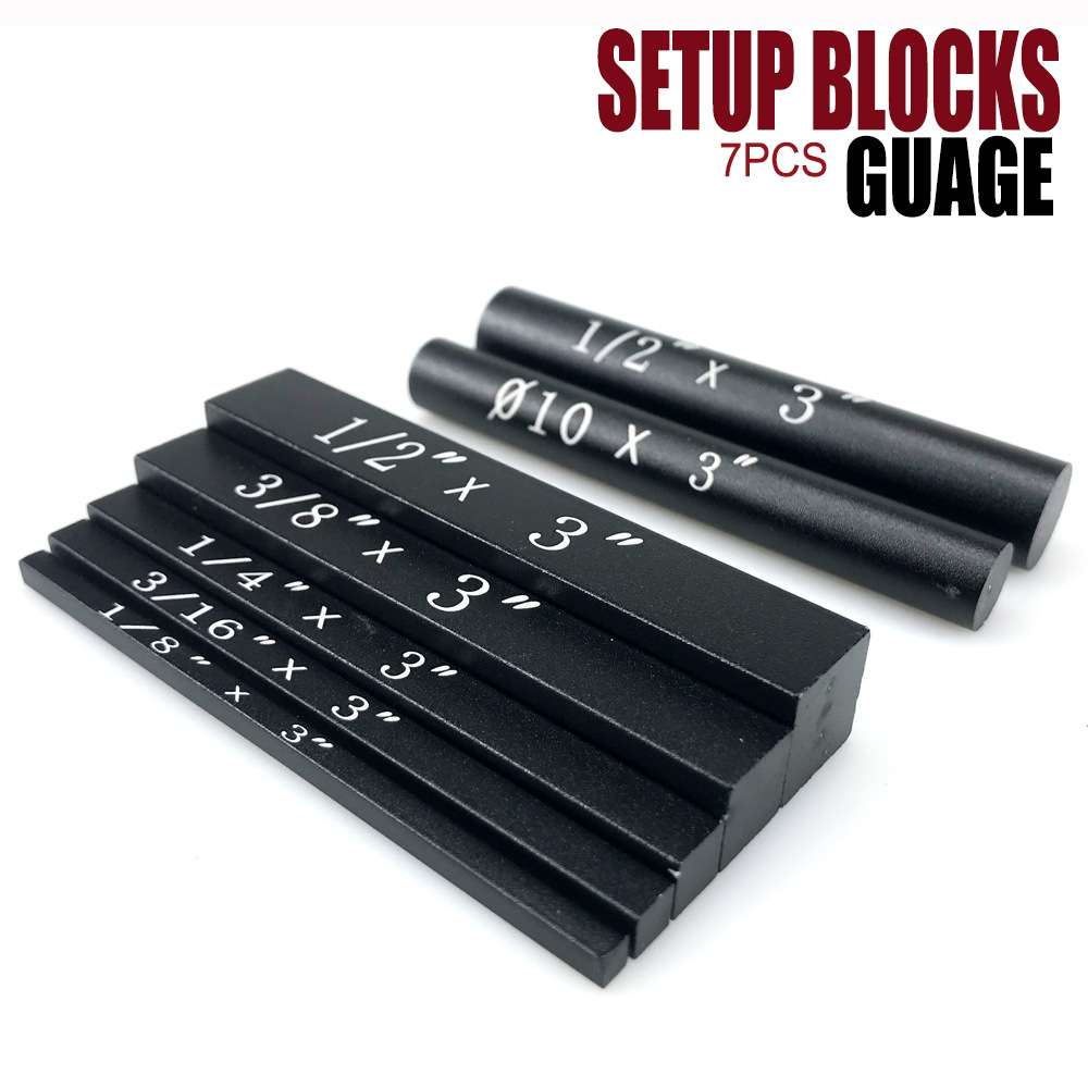 7件套 木工量块 Setup Blocks guage 高度尺规测量块木工工具
