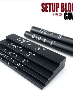 7件套 木工量块 Setup Blocks guage 高度尺规测量块木工工具