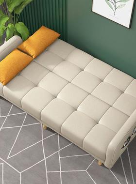 多功能折叠沙发床两用布艺简易单客厅出租房卧室折叠床懒人小