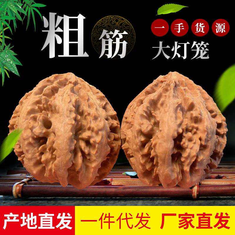 文玩核桃粗棱大灯笼大筋粗疙瘩纹理送礼佳品木质木艺实木