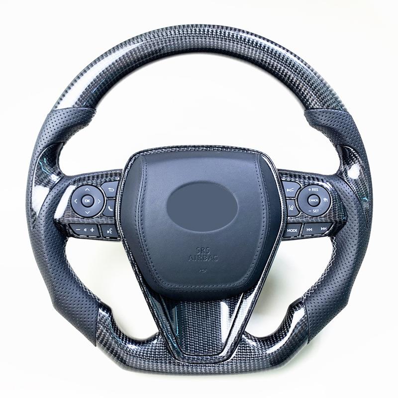 工厂促销适用于丰田凯美瑞亚洲龙碳纤维方向盘改装加工