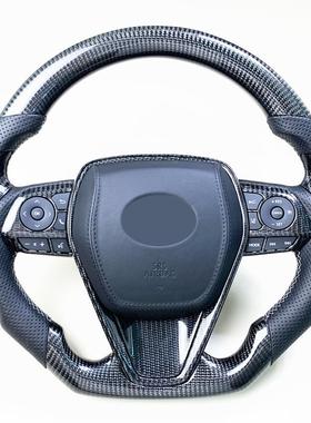 工厂促销适用于丰田凯美瑞亚洲龙碳纤维方向盘改装加工