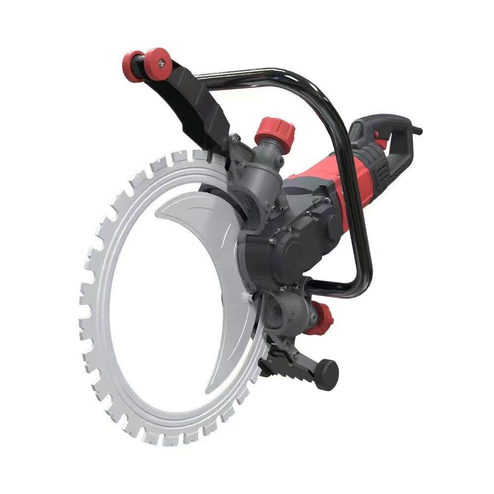 百辰仕手持式无尘环锯高频无刷混凝土切墙机大功率切割机改门