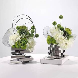 现代花艺轻奢摆件高档客厅玄关茶几酒店洽谈桌面洗漱台仿真花摆放
