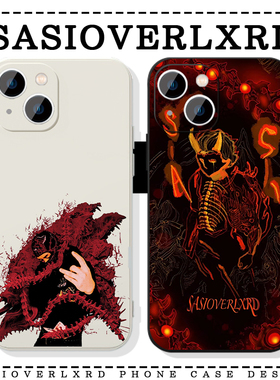 sasioverlxrd手机壳苹果16华为mate60说唱iPhone15promax专辑pura70一加13五人组OPPO暗黑风vivo歌手适用暗黑