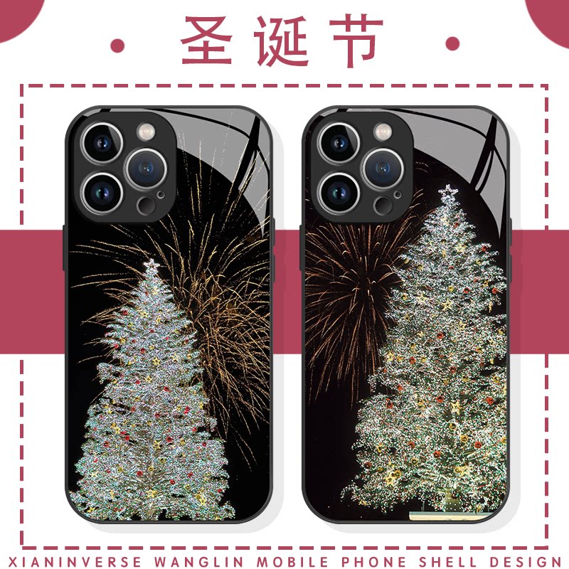 街景圣诞树周边玻璃壳