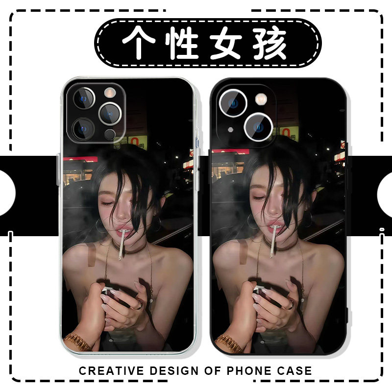 个性女孩手机壳苹果16华为mate60欧美iPhone15promax创意pura70小米14周边OPPO时尚vivo高颜值13潮流40拽姐12