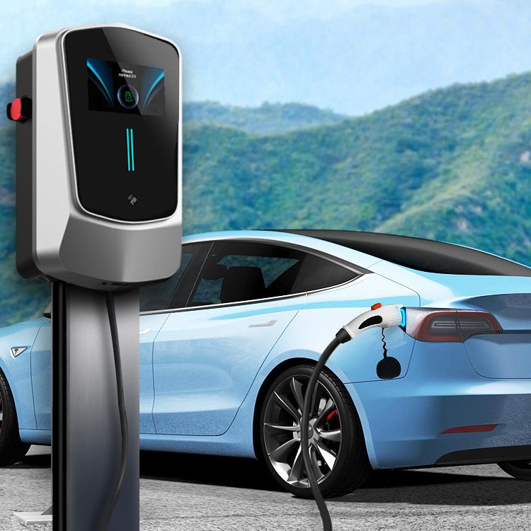 电动汽车充电桩交流单枪国标7KW屏幕款商用版小鹏蔚来理想埃安