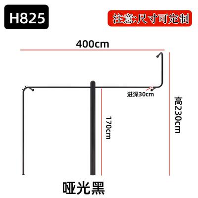 服装店展示架童装店黑色落地式组合女装店陈列货架正挂架侧挂简约