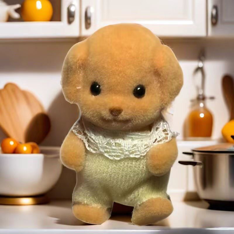 速发森贝小家族贵宾犬森贝小鼻嘎小狗小羊儿迷你玩偶摆件玩具小猫