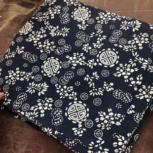 速发茶叶罐盖子密封无纺布统布茶叶江南艺花工传纯棉青花桌布窗帘