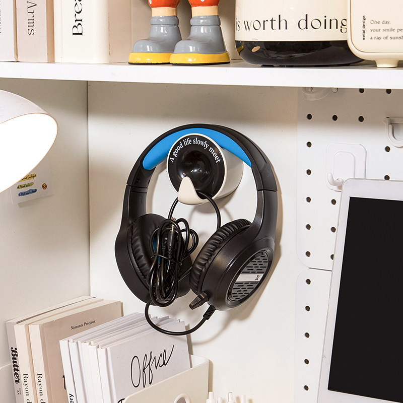 速发头戴式耳机挂架支架有线耳麦架架挂钩挂墙托子宿舍壁挂式悬挂
