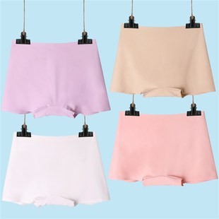 角棉走光平脚裤 士百搭安全四裤 头 纯防裆内裤 速发无痕平角裤