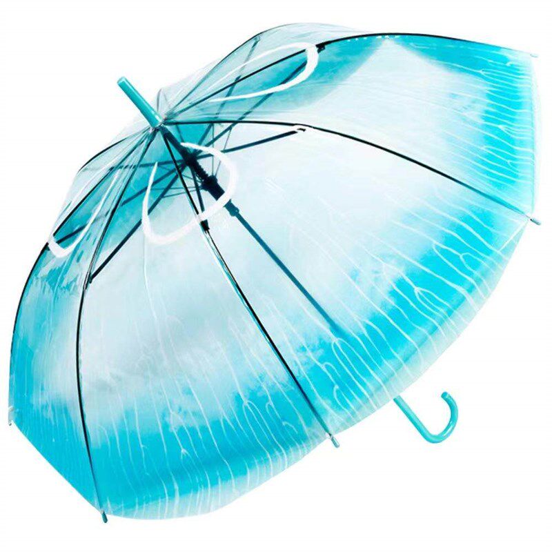 速发透明折叠雨伞可爱黑猫咪清新可携式自动学生网伞晴雨两用