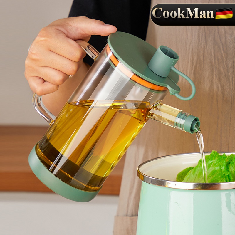 速发璃壶油玻油瓶厨房家用防漏不挂油装酱油醋调料瓶带刻度大容量