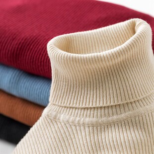 速发高领毛衣薄款秋冬新款短款衫头套织打底针长袖内搭