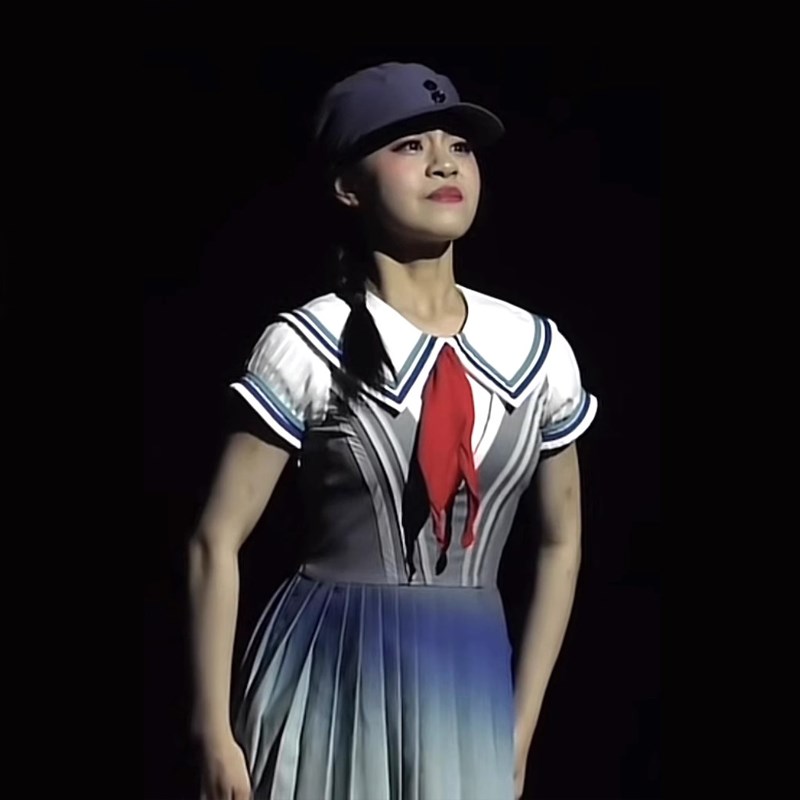 速发你们告诉我儿童合唱舞蹈服童心向党红色爱国抗日主题红领巾演
