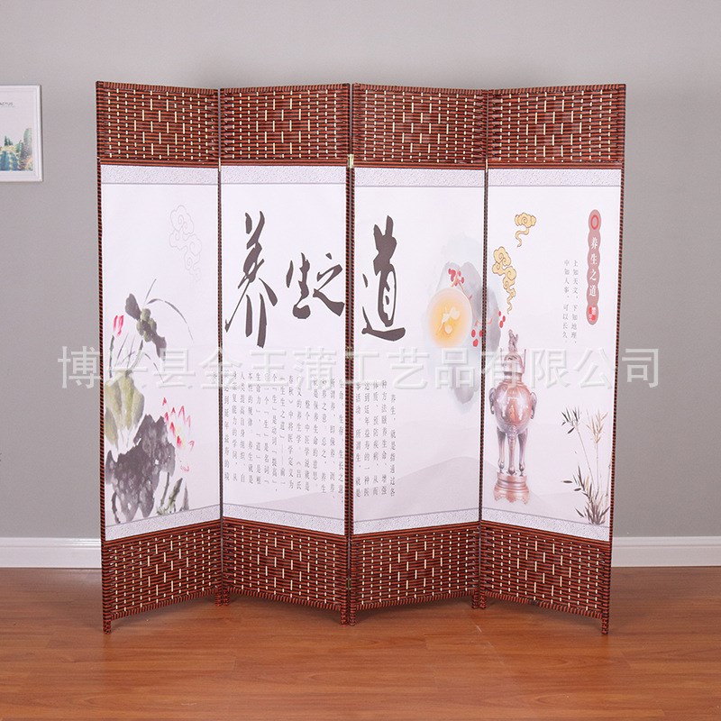 速发屏风帘客厅卧室遮挡房间隔断墙家用简易折叠移动院养生馆会所
