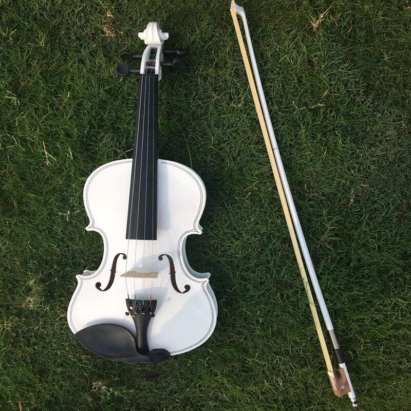 速发成/儿童初学练习小提琴 白色装饰道具演奏小提琴4套4全人配置