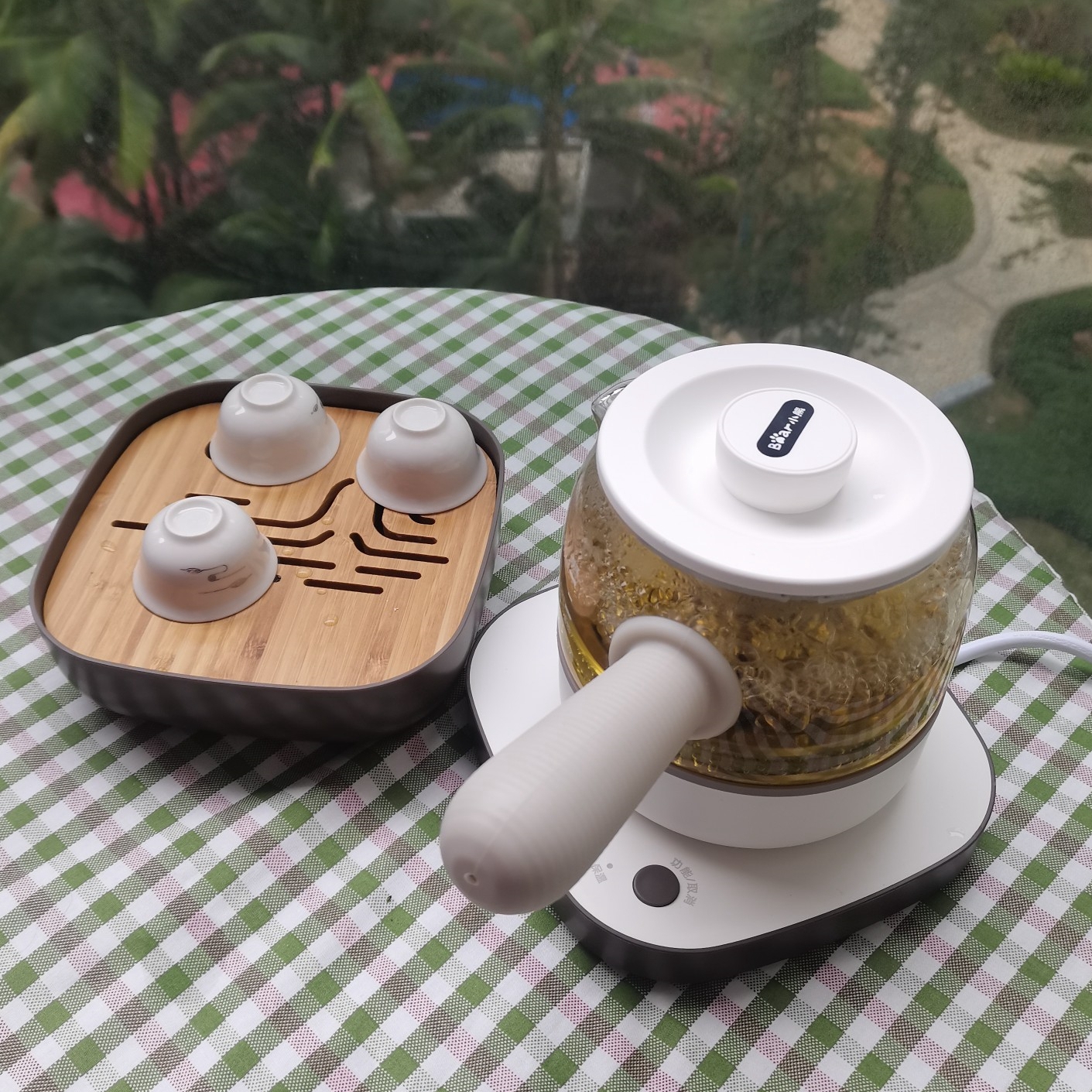 小熊煮茶器家用电茶炉花茶壶蒸茶烧水壶奶茶机电陶炉养生壶办公室