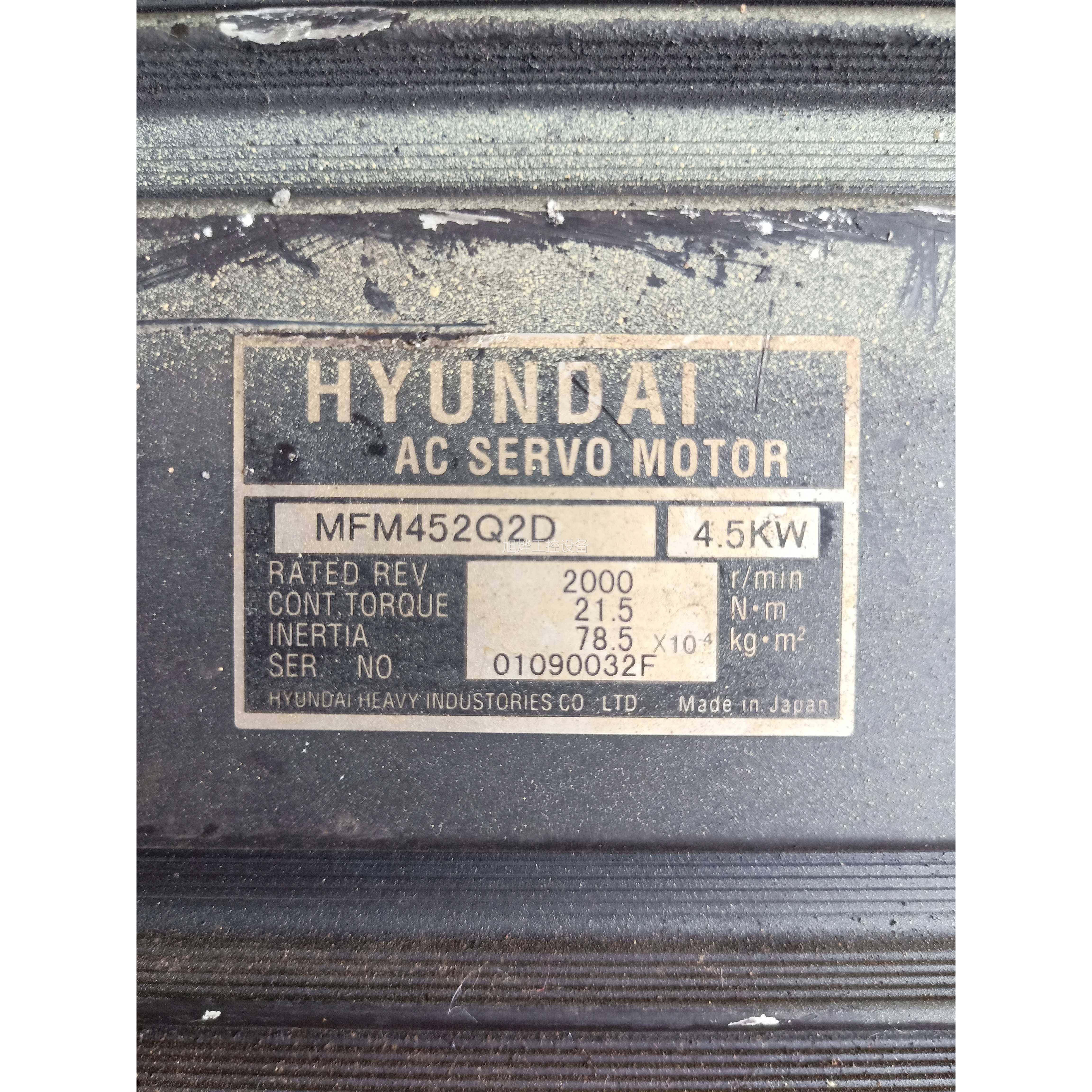 议价二手 HY UNDAI FM452QD4.5KW 原M装拆机伺2服电机 实物图 议