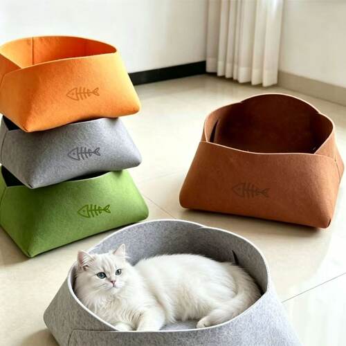 毛毡猫狗窝四季通用可拆洗深睡