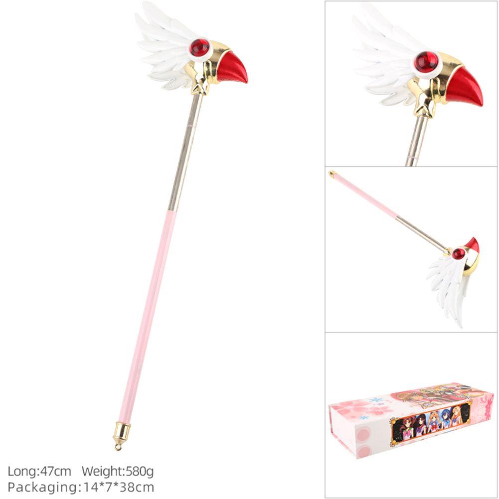 魔卡少女樱cos道具服武器百变小樱魔法杖 阵库洛牌星之杖鸟头杖
