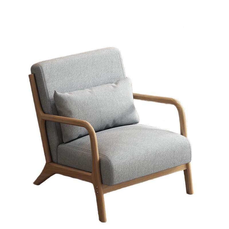 XZc41北欧实木单客c471人沙发椅小户型厅卧室子网红阳台休闲椅7小,住宅家具,餐椅,淘宝优惠券,粉丝福利购,淘宝优惠卷