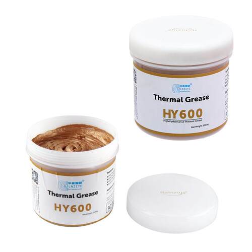 HY610硅脑金色导热脂电笔记本显卡散膏1kg导热膏耐高热温