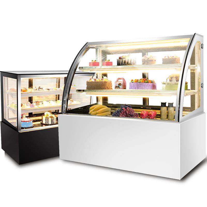 蛋糕冷藏展示柜商用弧形直水果熟鲜食柜甜品西点直冷角风冷保柜
