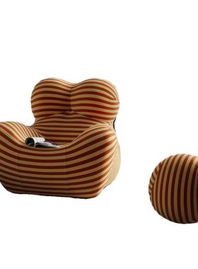 BJ-43X红妈妈的怀抱沙发椅客569厅落地摆小马座件椅子高网档闲休