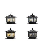 日金山太阳能户外庭院头照灯瓦盖柱头围墙灯别柱墅花园门景口防水