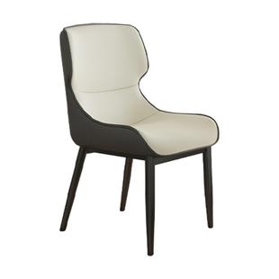 椅餐意式成YZ113人靠椅凳子靠背餐桌家用软包接背待洽谈美椅甲会