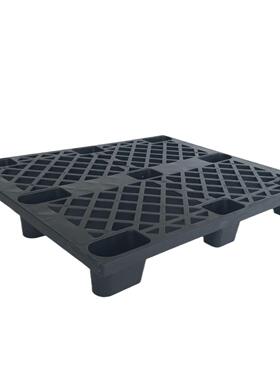 1米网格脚黑色KQO塑胶托盘10九板00*100性0一次塑料栈物流打包出