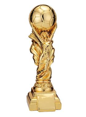 世界杯足球奖树脂电镀颁奖礼品女神足球大女杯冠亚杯力季神奖杯印