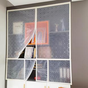 欧式覆古白色书柜防尘帘防尘盖布防水防霉图书馆书架遮挡帘门帘子