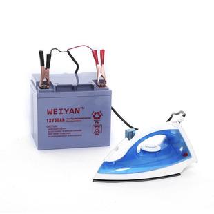 Dry 烫衣服电熨斗 Iron小家电挂烫机12V便携熨斗户外接电瓶150W