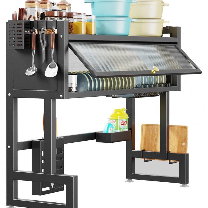 1厨房置物架碗碟收纳架家用碗筷收纳盒碗柜多层放碗盘碗架沥水架