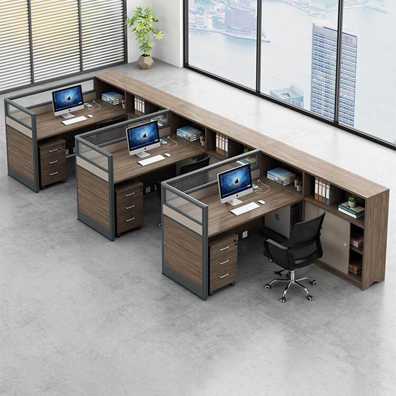 办公桌椅组合屏风隔断工位办公室员工位财务桌多人职员桌简约现代