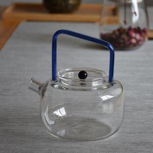 泡茶壶 日式 花茶壶 耐热玻璃提梁壶 电陶炉煮茶壶加厚 烧水沸水壶