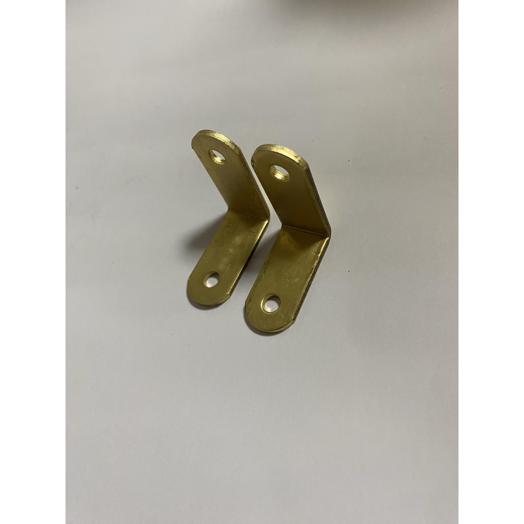 角码三角黄铜90度角固定器木板连接片黄铜片l型支架加固五金t角马