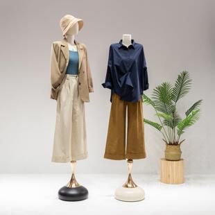 2024新款服装店平肩模特道具女半全身女装衣服橱窗人台模特展示架