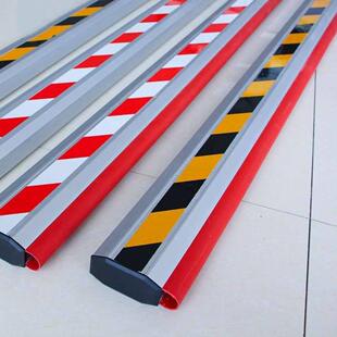 红门道闸杆防砸胶条杆86*44八角铝合金道闸拦车杆红门升降档车杆